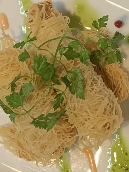 せせりのカダイフ揚げ